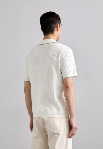 rag & bone HARBOR JOHNNY COLLAR - Polosärk - ivory