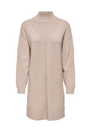 ONLY, ONLPRINCESS HIGHNECK DRESS  - Robe pull - mocha meringue detail:melange
