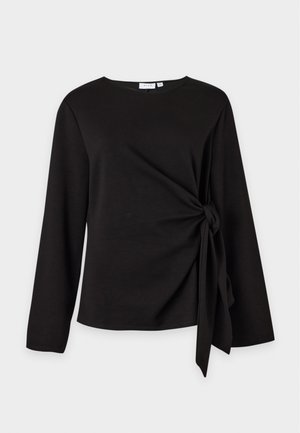 VILA, VITELANA O NECK - Langærmet T-shirt - black beauty