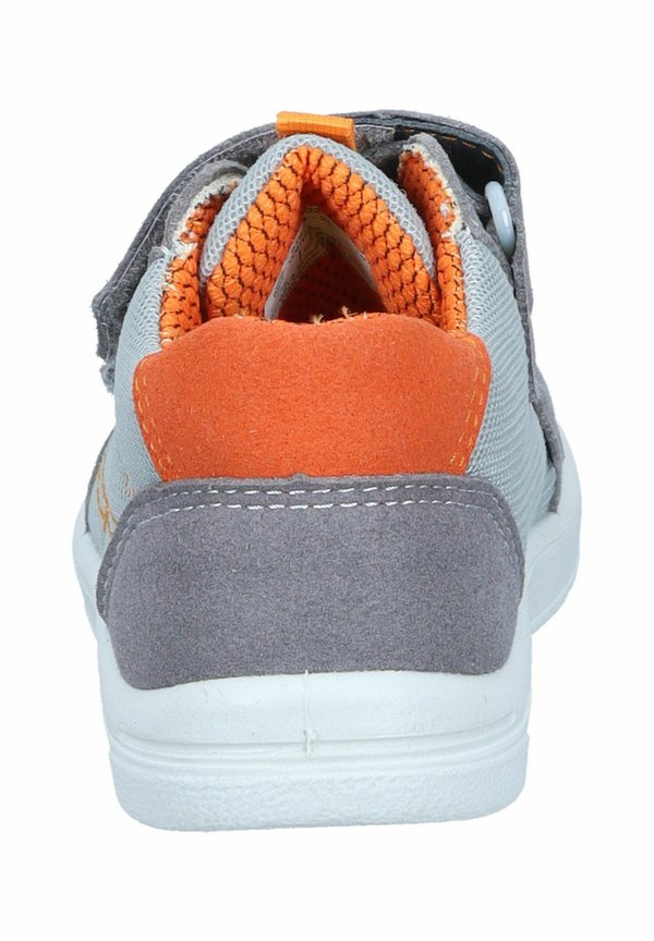 Lauflernschuh – hellgrau graphit orange