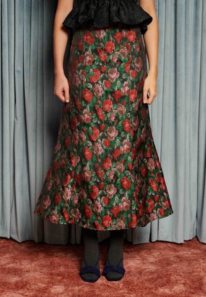 FANTASY JACQUARD - A-linjainen hame - black