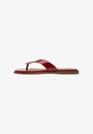 Tamaris, Sandaler m/ tåsplit - cherry patent