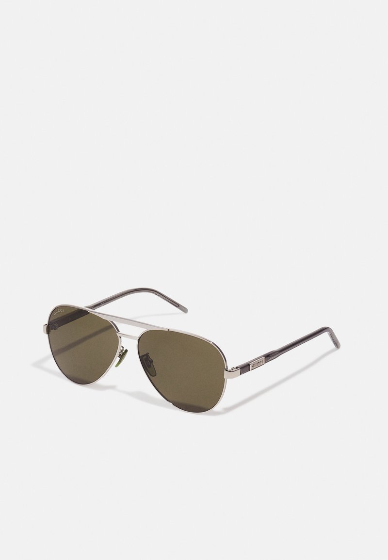 Gucci UNISEX - Päikeseprillid - silver/grey/green