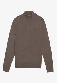 Džemper - dark taupe melange