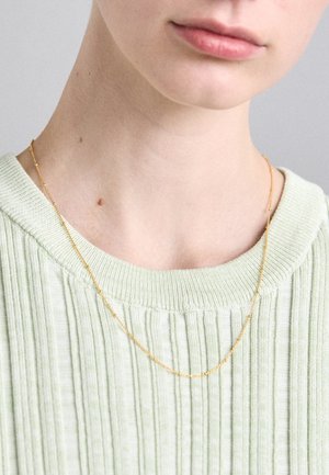 MONICA VINADER FINE BEADED CHAIN NECKLACE ADJUSTABLE - Kaelakee - gold-coloured