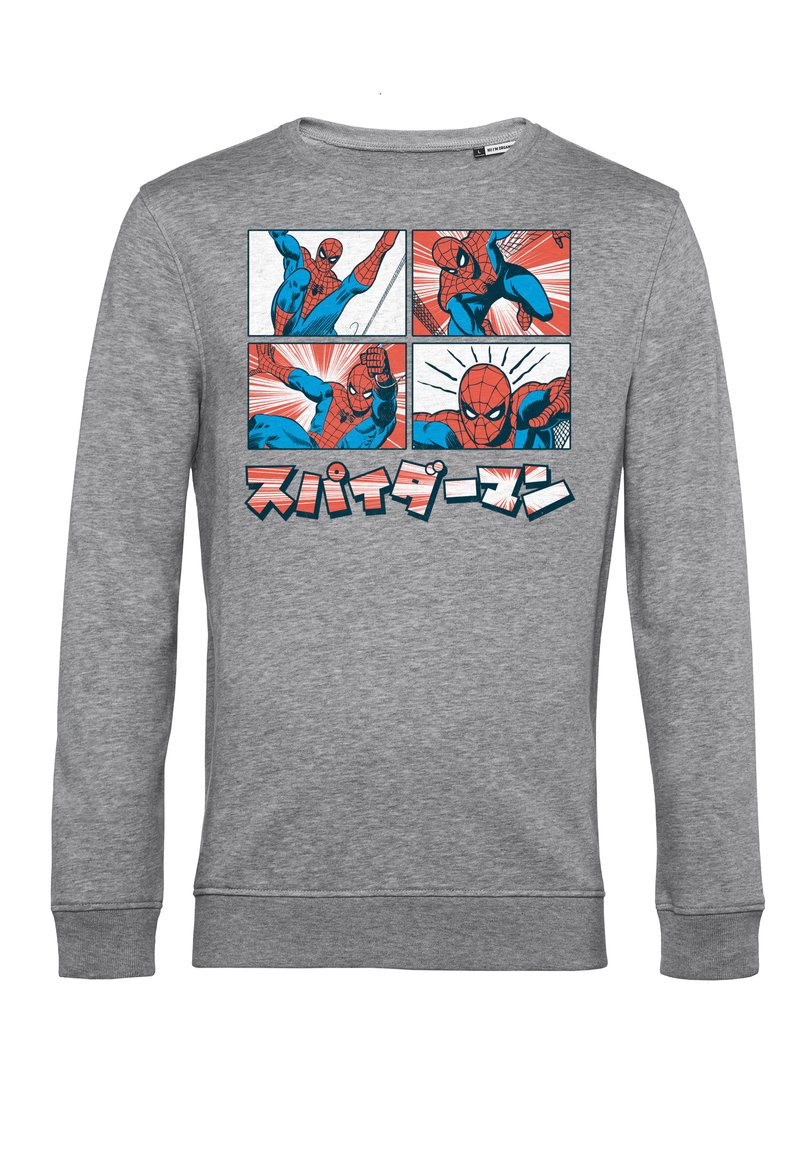 Marvel SPIDER-MAN CLASSIC COMIC SPIDEY - Sweatshirt - heather  grey/hellgrau-meliert - Zalando.de
