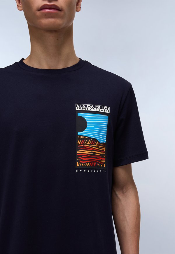 VALDOR - Print T-shirt - blu marine2
