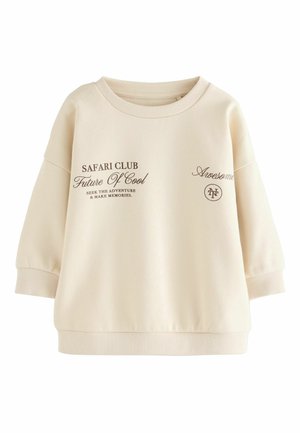 REGULAR FIT - BACK PRINTED CREW NECK - Sweatshirt - ecru safari club