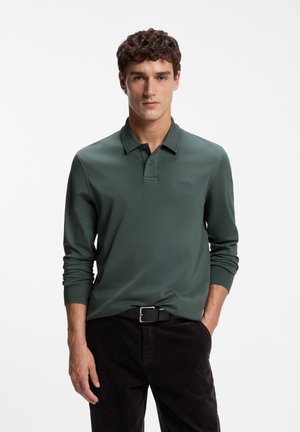BOSS, PE_INTERLOCK_LONG - Polo - open green