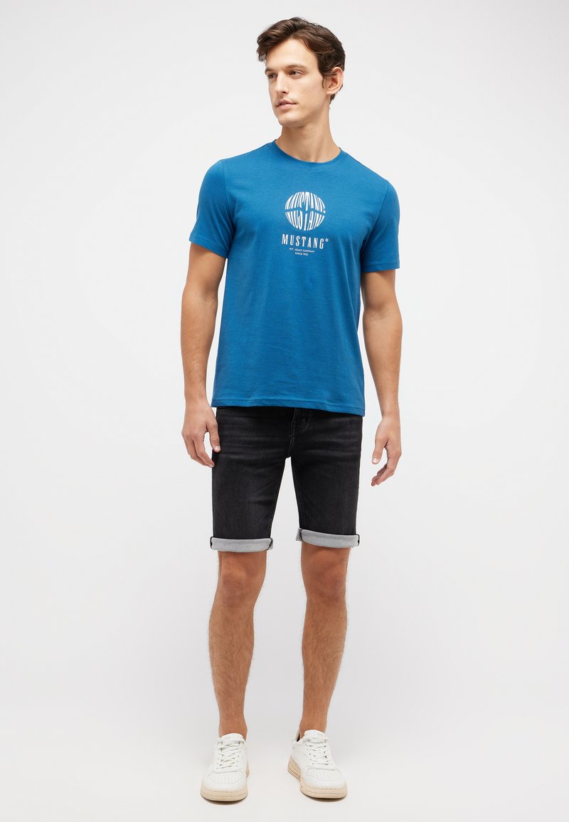 mustang Jeansshort donkerblauw denim