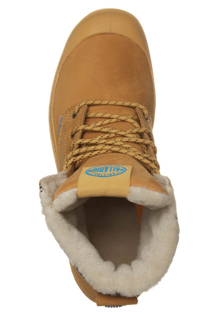 Palladium Tan and Cream Boots with Orange Laces Palladium mens boots - Gem main image 3