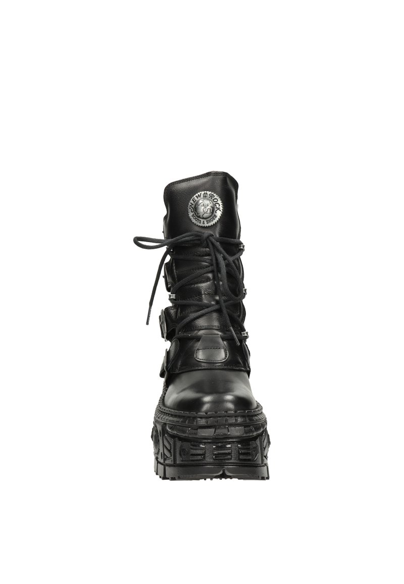 New Rock IMPERFECT M- TANK - Platform ankle boots - zwart/black