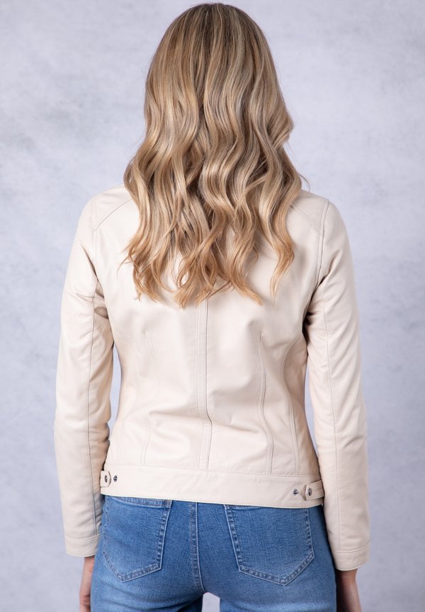 THRELKELD - Leather jacket - parchment2