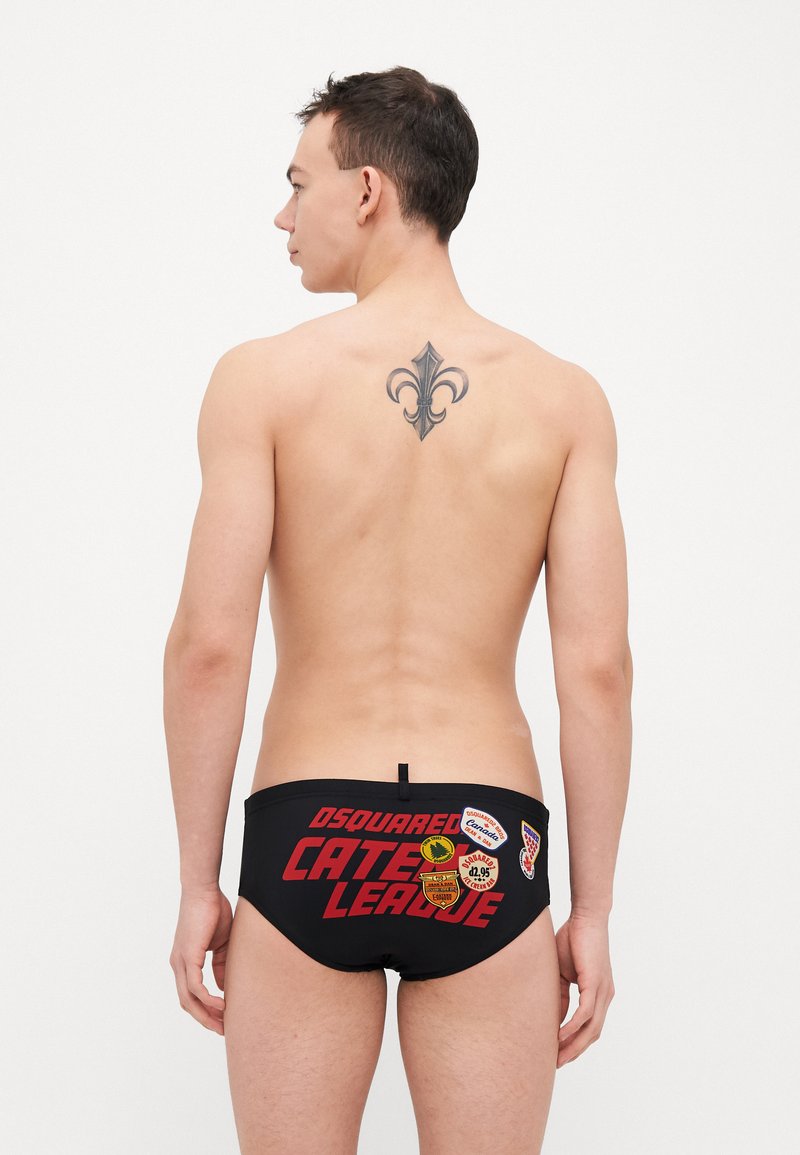 Dsquared2 - CANADIAN PATCH TRUNK - Slip de bain - black, Agrandir