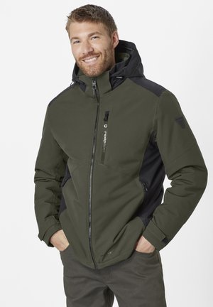 WASSERDICHTE MIT FUNKTION UND VERSCHWEISSTEN NÄHTEN - Outdoorjacke - olive   black