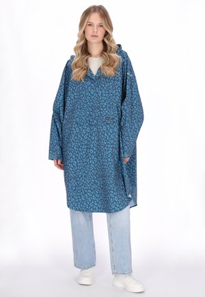 Impermeable - dark aqua navy leo