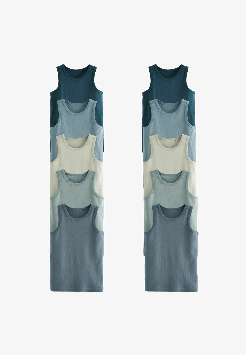 Next 10 PACK REGULAR FIT - Unterhemd/-shirt - tonal blue