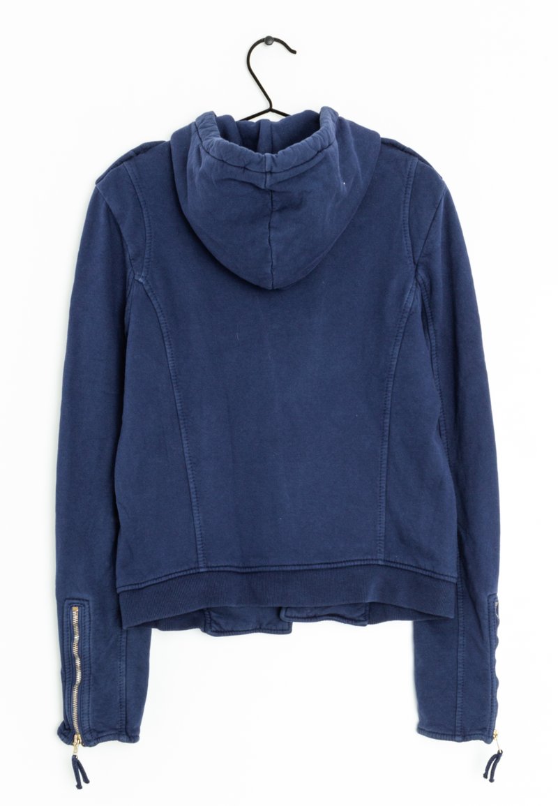 True Religion Zip-up sweatshirt blue (Pre-owned) Zalando