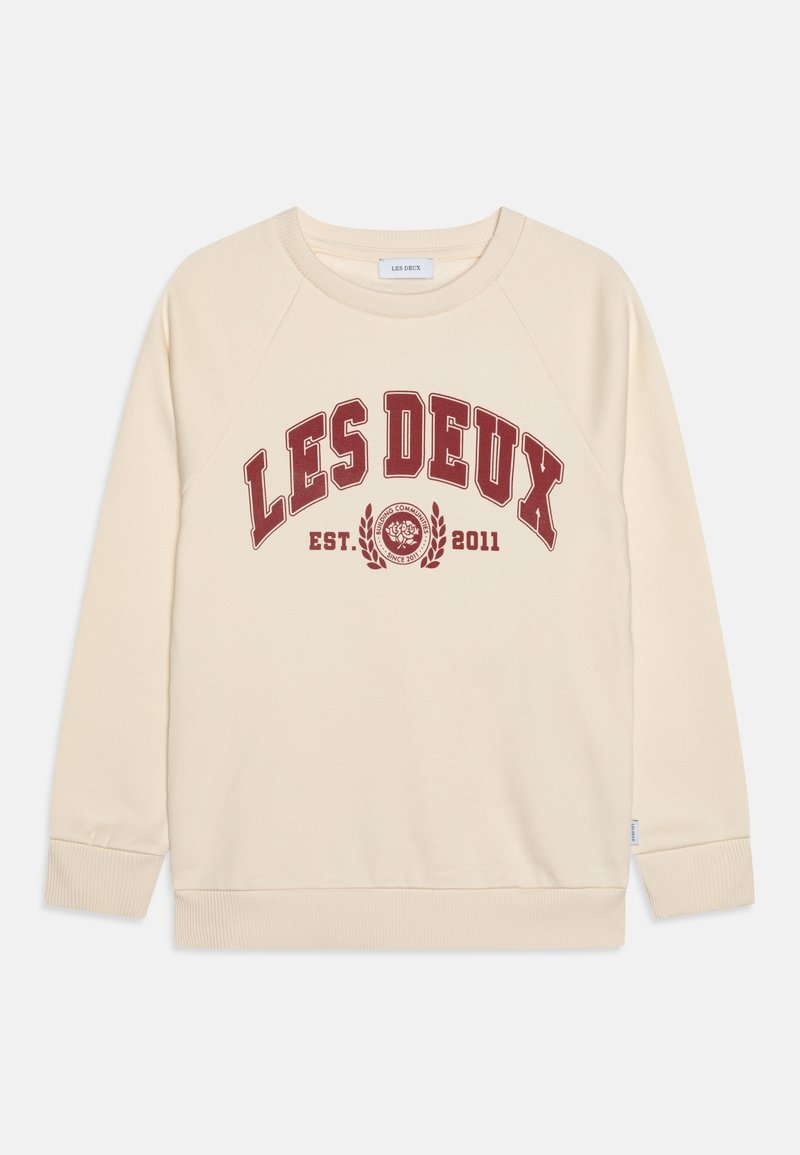 Les Deux UNIVERSITY KIDS - Felpa - light ivory/burnt red