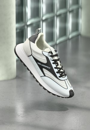 KAIRO VINYL LACE - Baskets basses - white/black