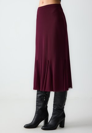 GRACE - A-line skirt - burgundy
