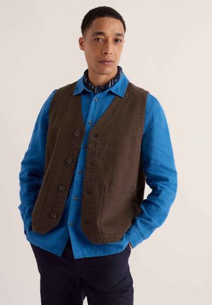 Seasalt Cornwall, SEASALT CORNWALL TOLLGATE WAISTCOAT - Weste - brown - pepper