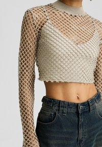 Bershka Stickad tröja - beige