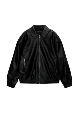 Veste en similicuir - black