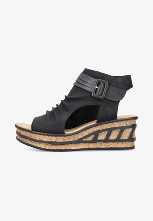Rieker Keilsandalette - noir