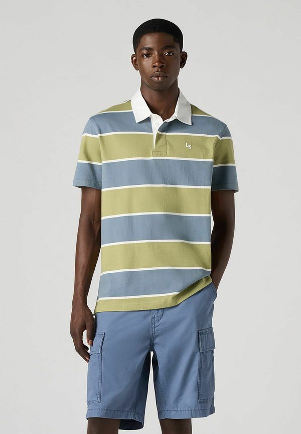 UNION RUGBY - Poloshirt - bronson stripe sage