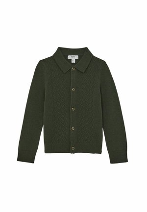 Strickjacke - forest green