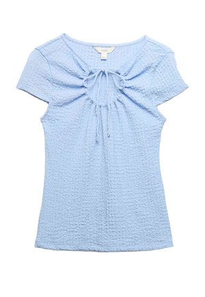 Marks & Spencer, TEXTURED KEYHOLE TOP. - Blusa - blue