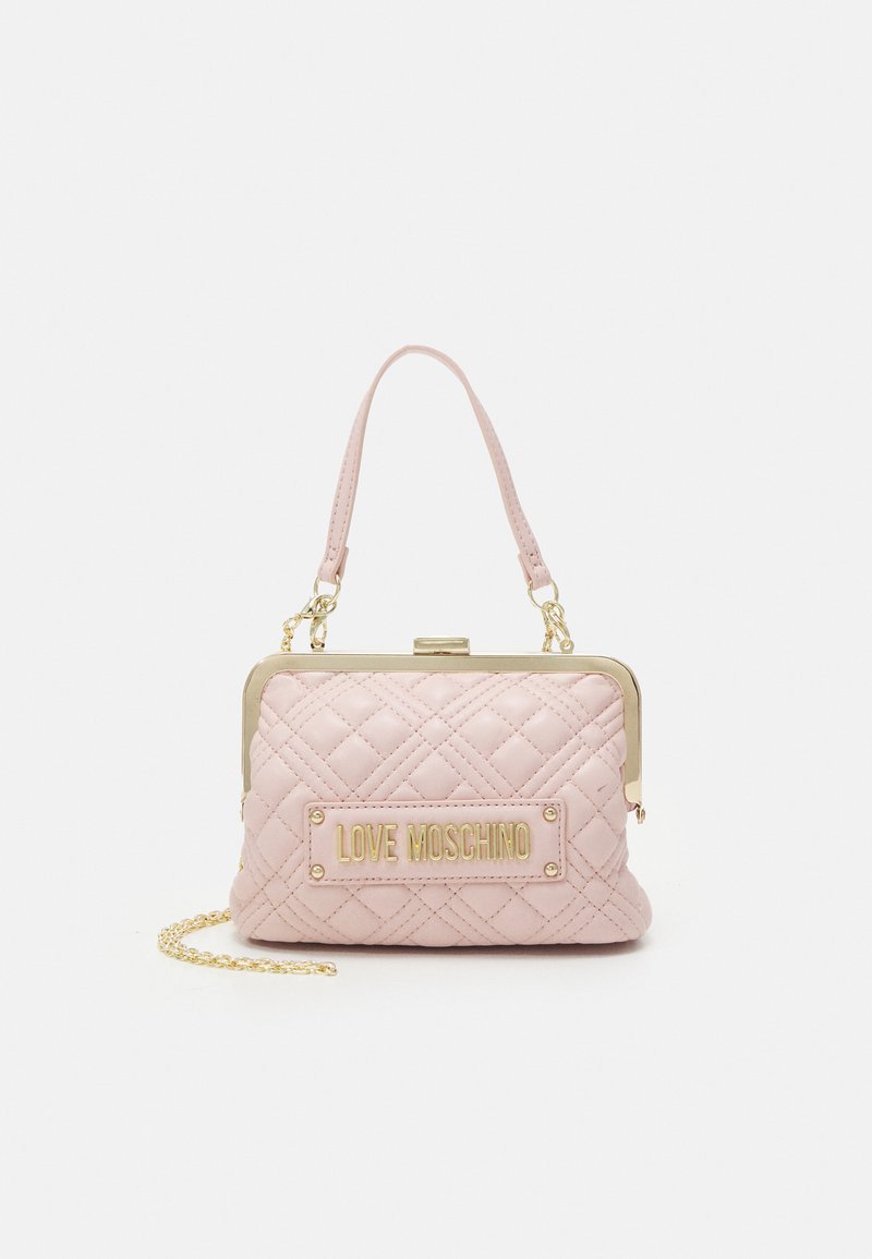 Love Moschino QUILTED BAG FRAME CROSSBODY Borsa a tracolla nudo