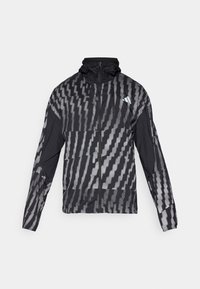 Selected, black/reflective silver-coloured