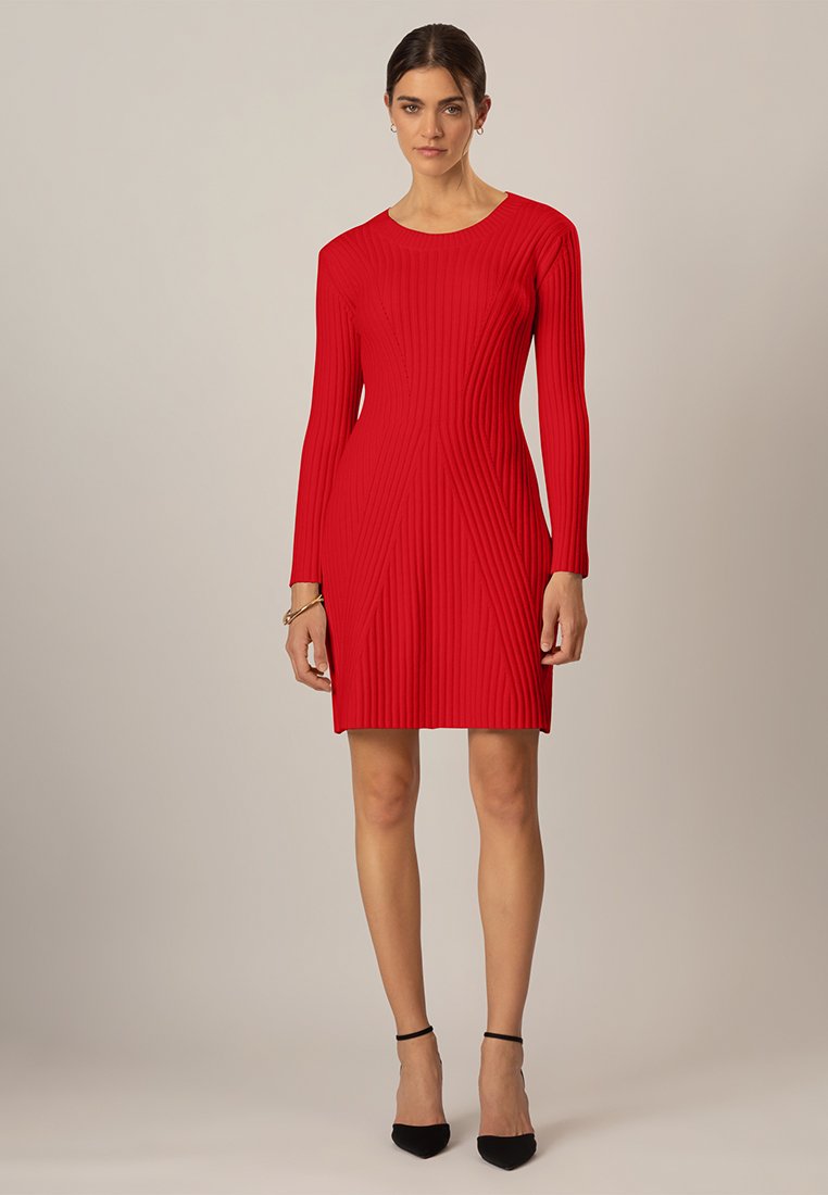Apart Gebreide jurk rood