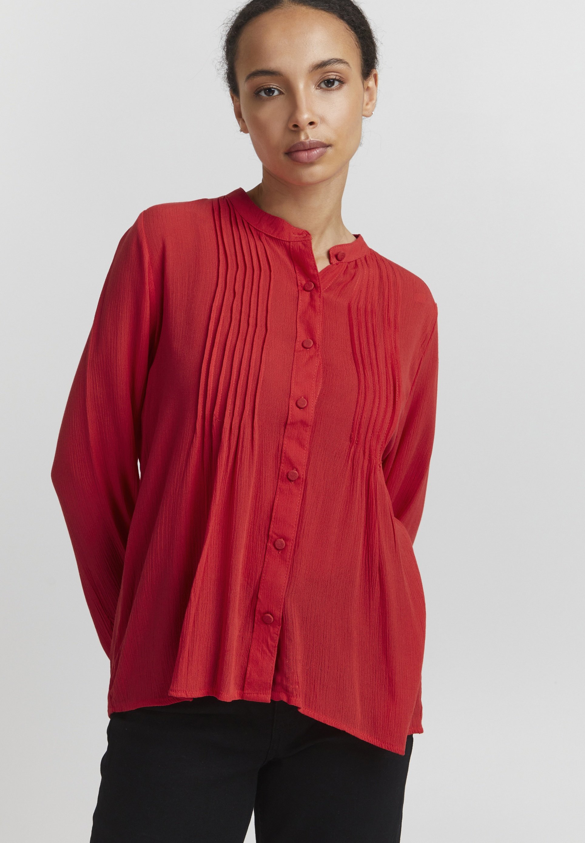 売れ筋商品|||イチ シャツ レディース トップス IHMARRAKECH - Button-down blouse - bittersweet ICHI IHMARRAKECH - Button-down blouse - bittersweet/red