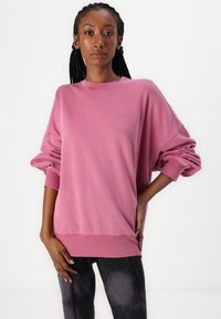 Abercrombie & Fitch Essential Oversized Sunday Crew - Sweatshirt - pink