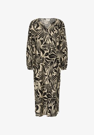 Kaffe CELIA - Nappali ruha - feather gray/black graphic