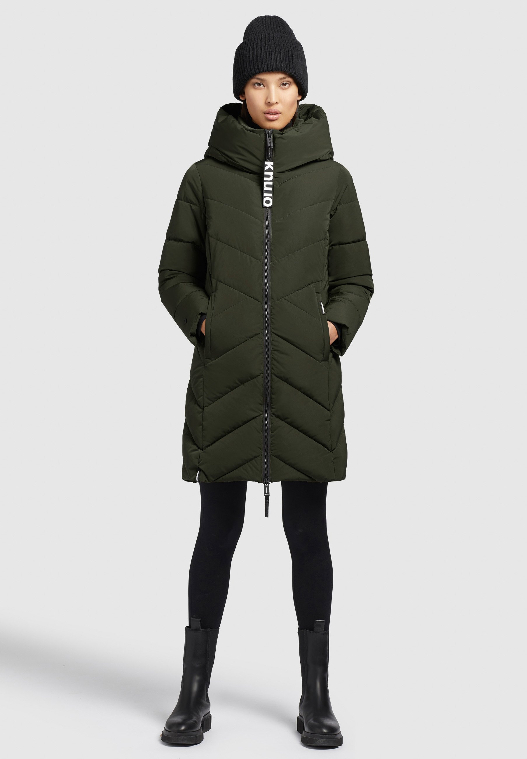 Khujo Darka Winterparka Für Damen – Warme Winterjacke Mit Großer Kapuze Und Reißverschlusstaschen
