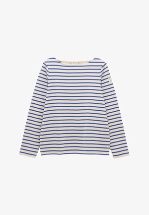 Tom Joule, REGULAR FIT - HARBOUR BOAT NECK BRETON - Langærmet T-shirt - cream/blue