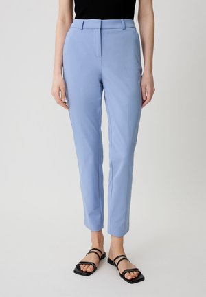 comma SLIM MIT BÜGELFALTE - Pantaloni - himmelblau