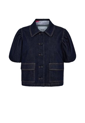 Nümph, NUALETTA SS SHIRT - Chemisier - dark blue denim