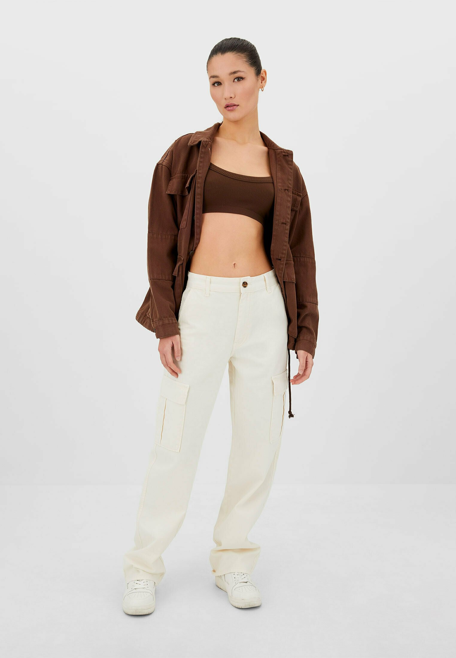 Stradivarius Pantaloni cargo - beige - Zalando.it