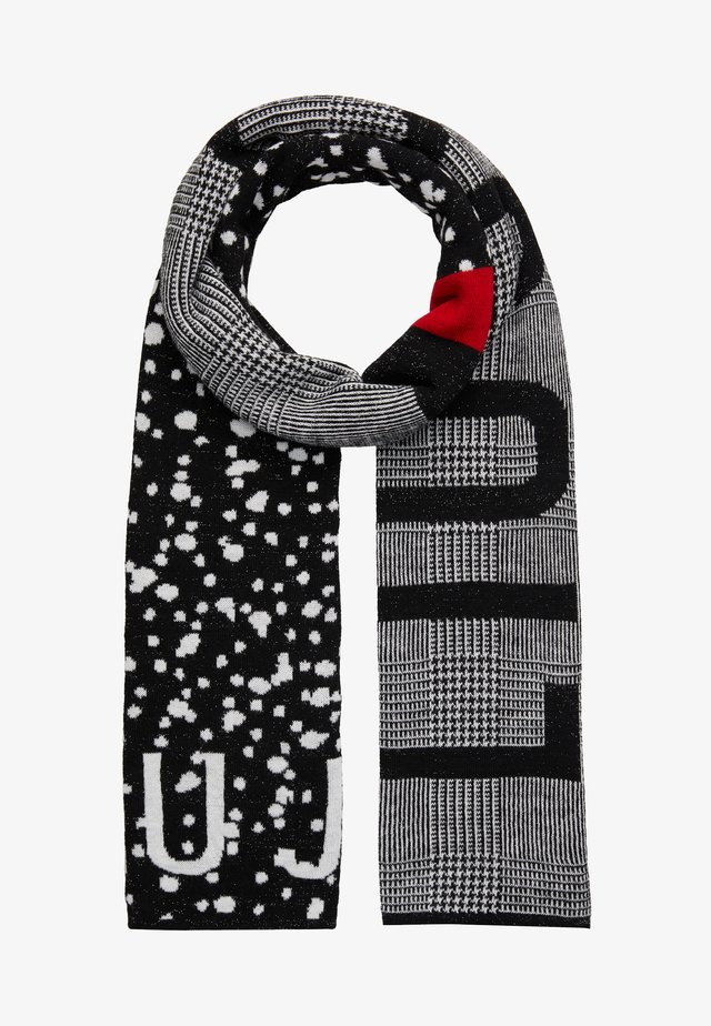 SCIARPA MIX PATTERN LOGO - Scarf - white/black