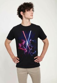 Star Wars OBI-WAN KENOBI VADER UNISEX - Camiseta estampada - black