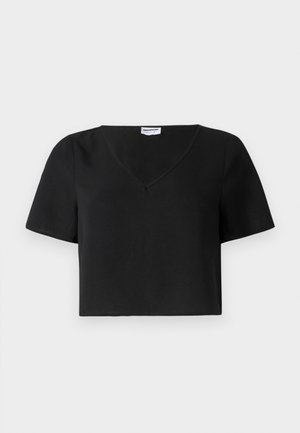 Noisy May, NMCLARA V NECK - Blusa - black