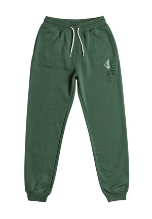 MIT ELASTISCHEM BUND - Pantalones deportivos - green