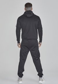SIKSILK Cipzáras pulóver - black