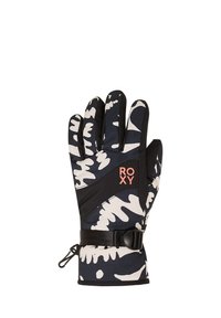 ROXY JETTY GLOVES - Handsker - true black big flower