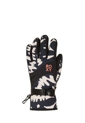 JETTY - Fingerhandschuh - true black big flower